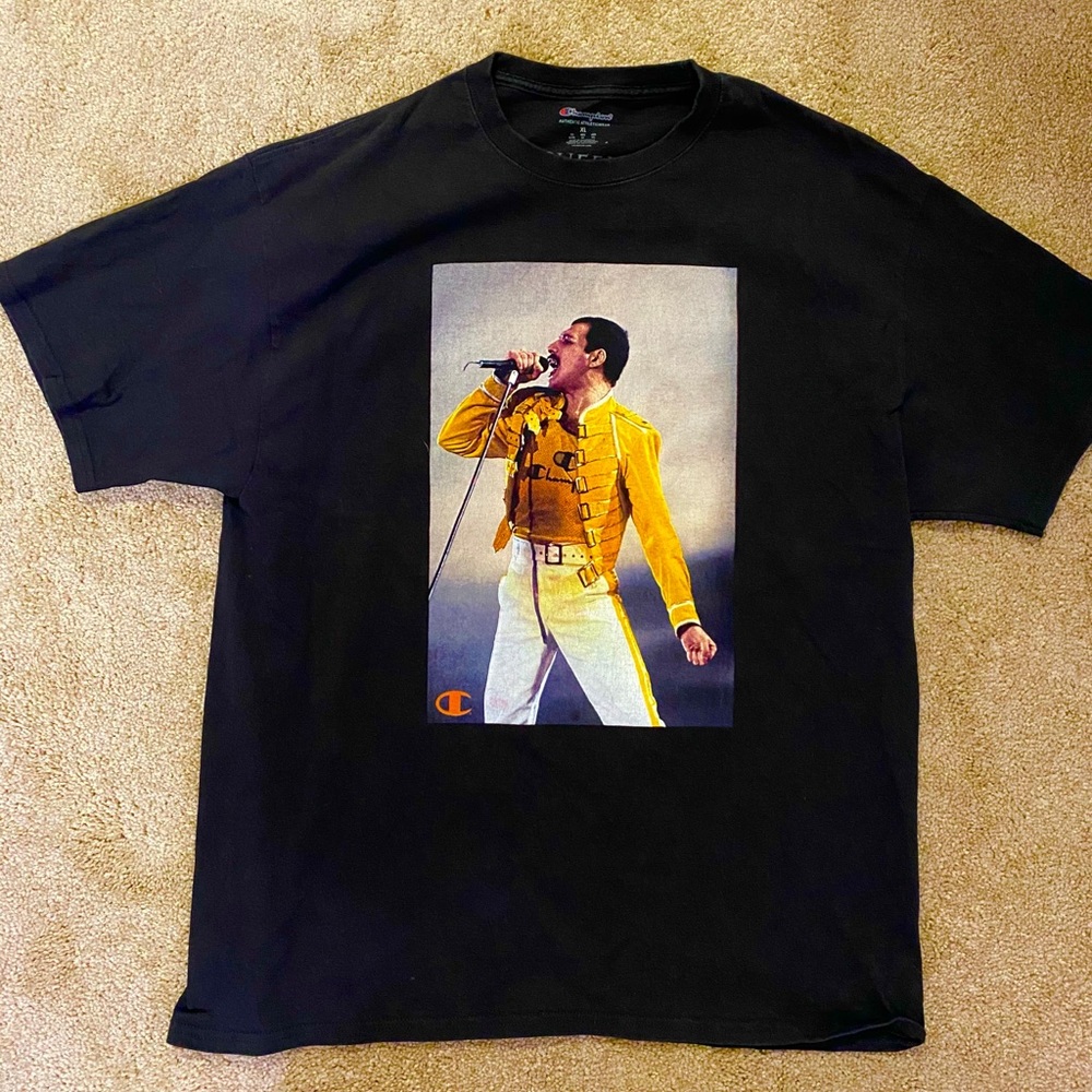 VERY RARE Freddie Mercury x Champion Tee